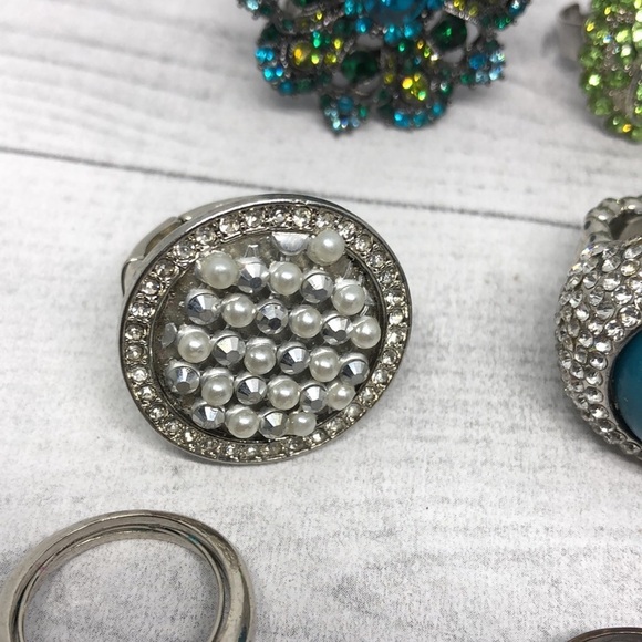 Huge bundle lot 12 rings sizes 8 and 9 variety costume and fashion - Picture 5 of 10